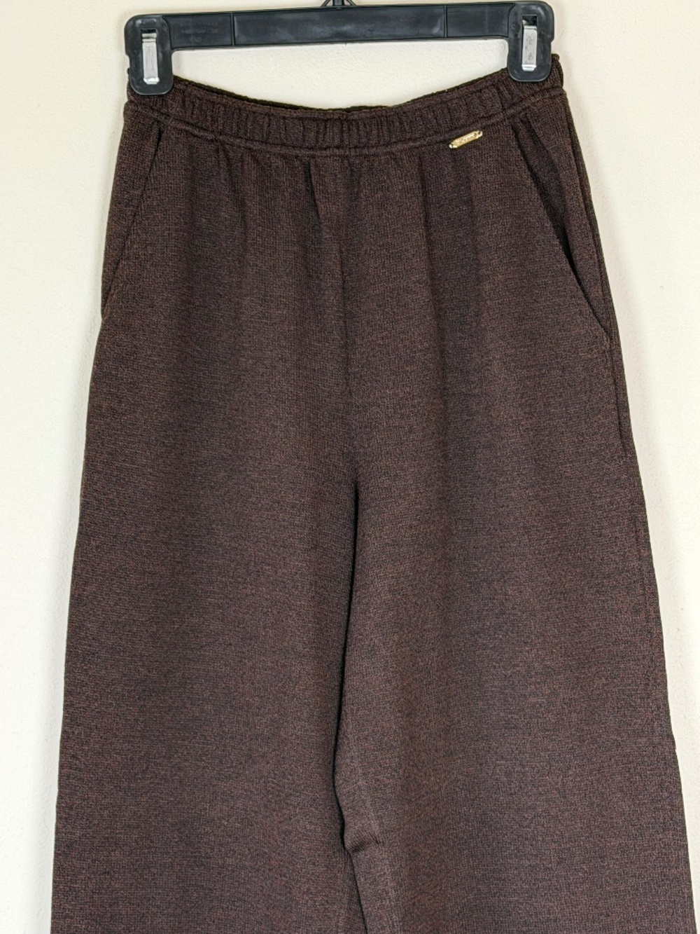 St John Sport Essentials Brown Knit Loungewear Pants Drawstring Size P (XS)
